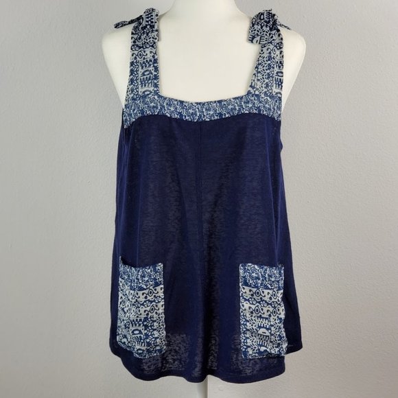 Urban Outfitters Tops - URBAN OUTFITTERS Ecote tank top blue navy size S NEW
